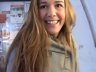 Amateur Czech is picked up and paid to model and fuck